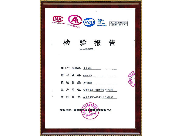 起重電永磁鐵檢測報(bào)告