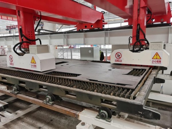 干豪電永磁鐵夾具攜手視比特AI+3D視覺，共筑重工智能下料分揀新高度