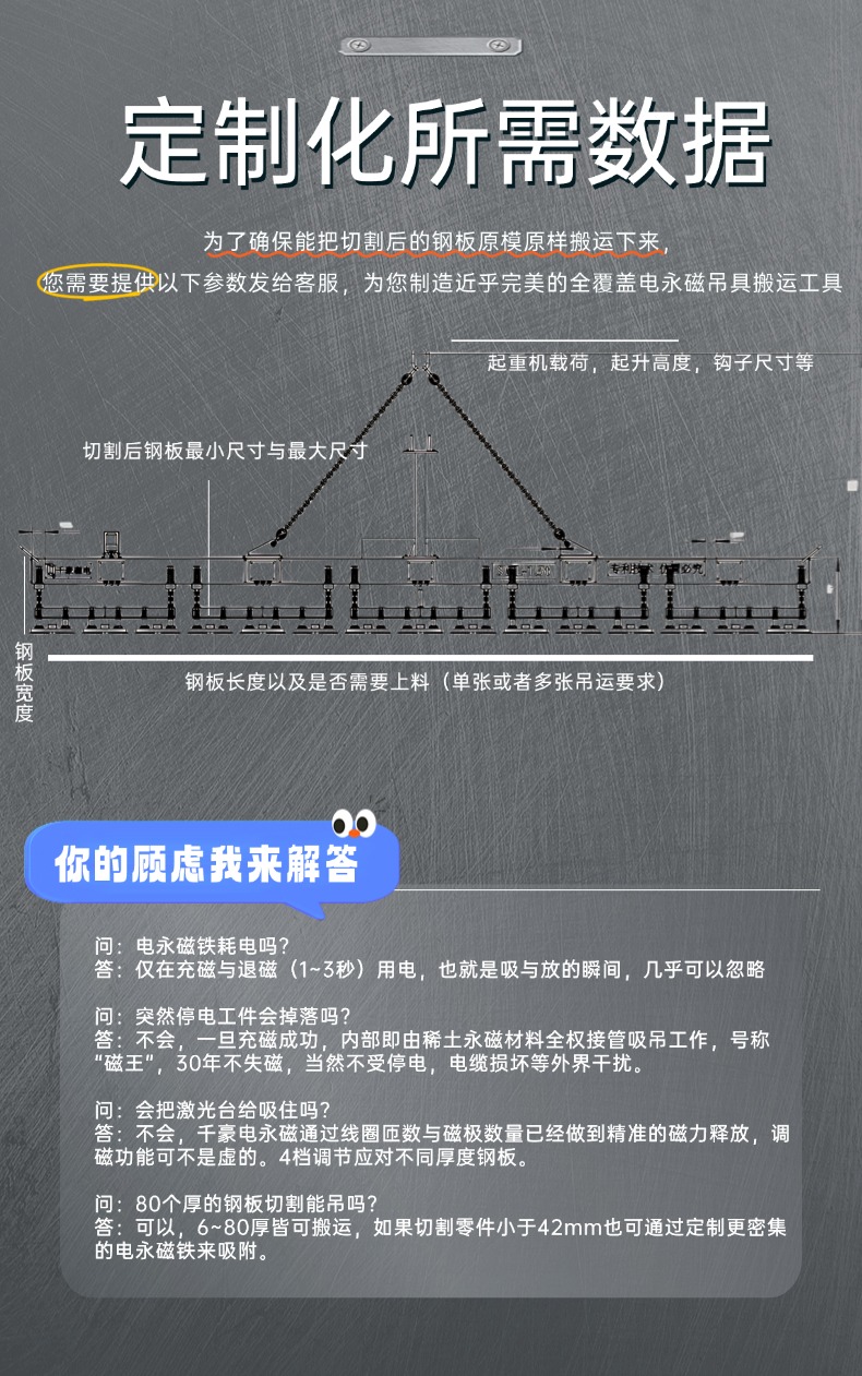 磁力吊具,長薄鋼板磁力吊具,電永磁上下料,磁力吊具上下料吊裝,吊鋼板,鋼板上下料
